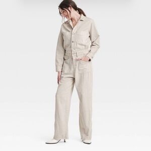 Women's Cream Jumpsuit Universal Thread